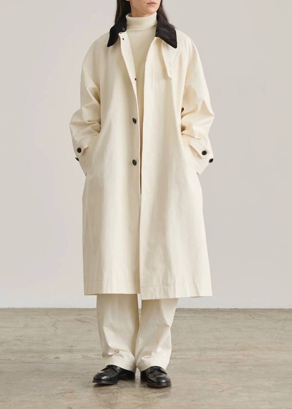 NEW NICHOLSON & NICHOLSON figaro chino coat in natural